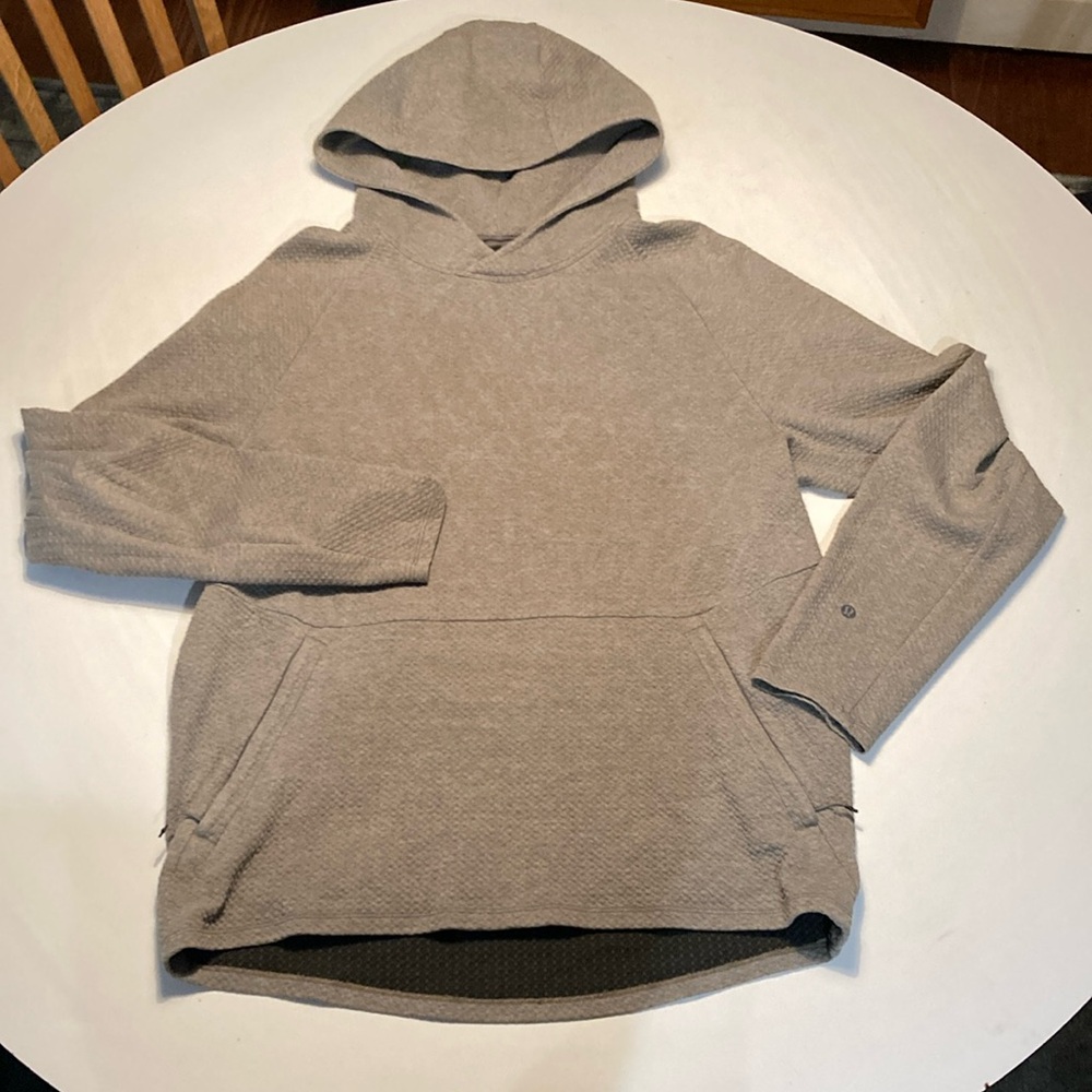 Lululemon At Ease Hoodie Size Large Grey Sage